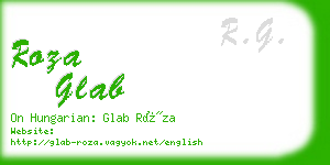 roza glab business card